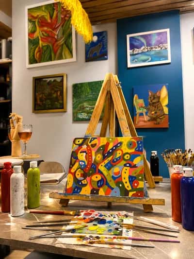 Tarde de Pintura y Vino