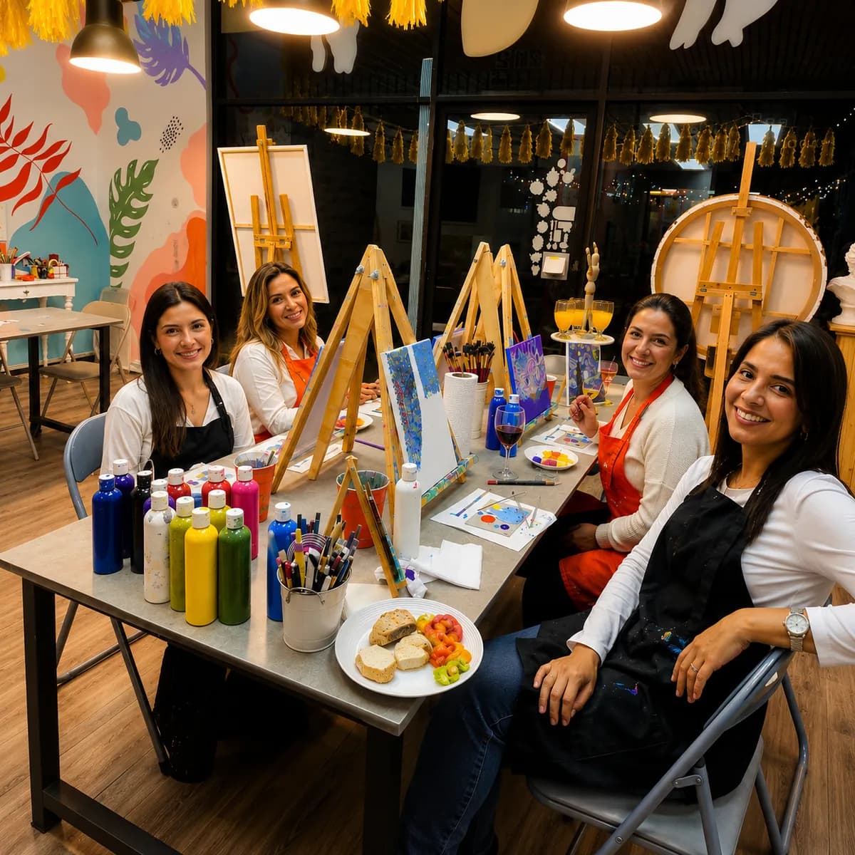 Tarde de Pintura y Vino